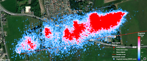 Microseismic Events - Heatmap